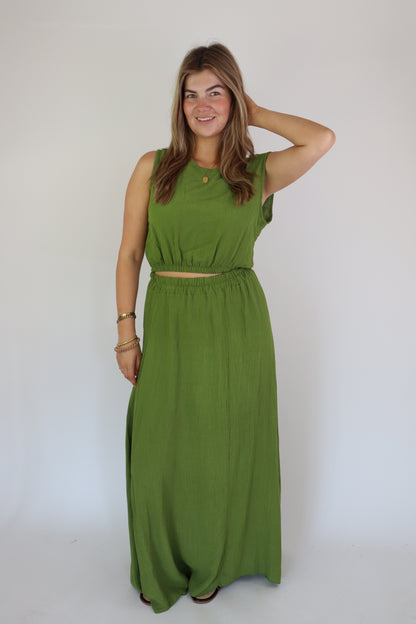 Summer Two Piece Set Green