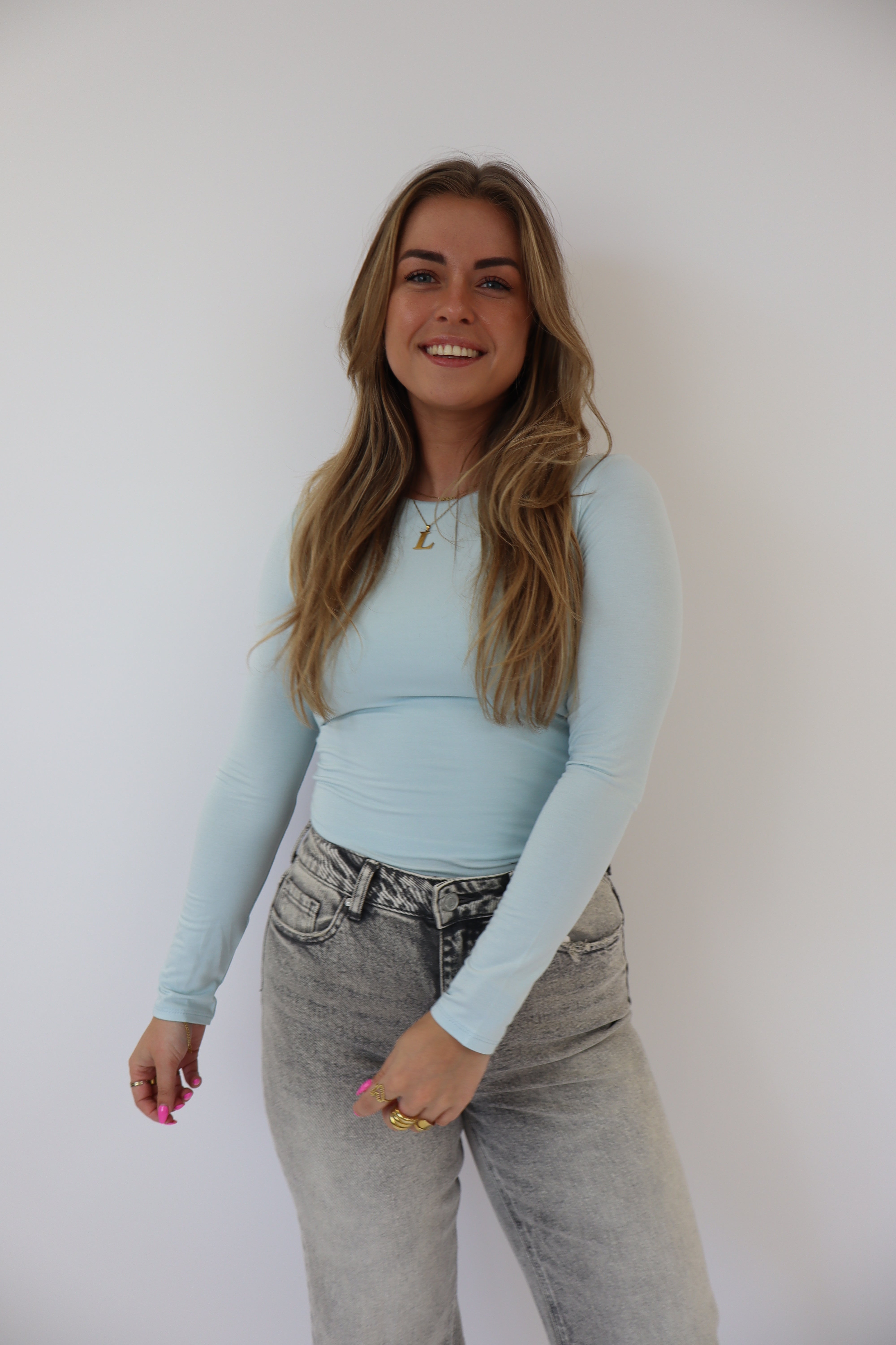Kyra Basic Top Sky Blue