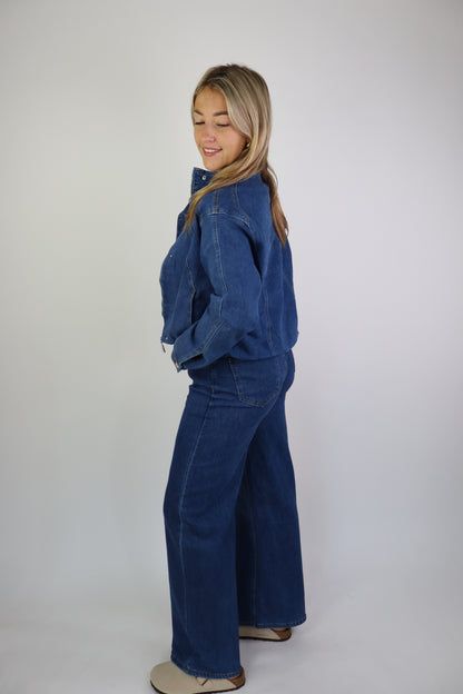 Rowena Denim Jacket Dark Denim