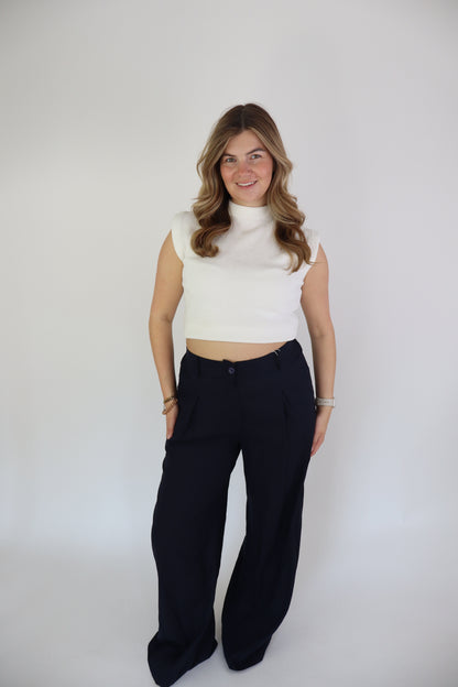 Ambika Linnen Pants Navy