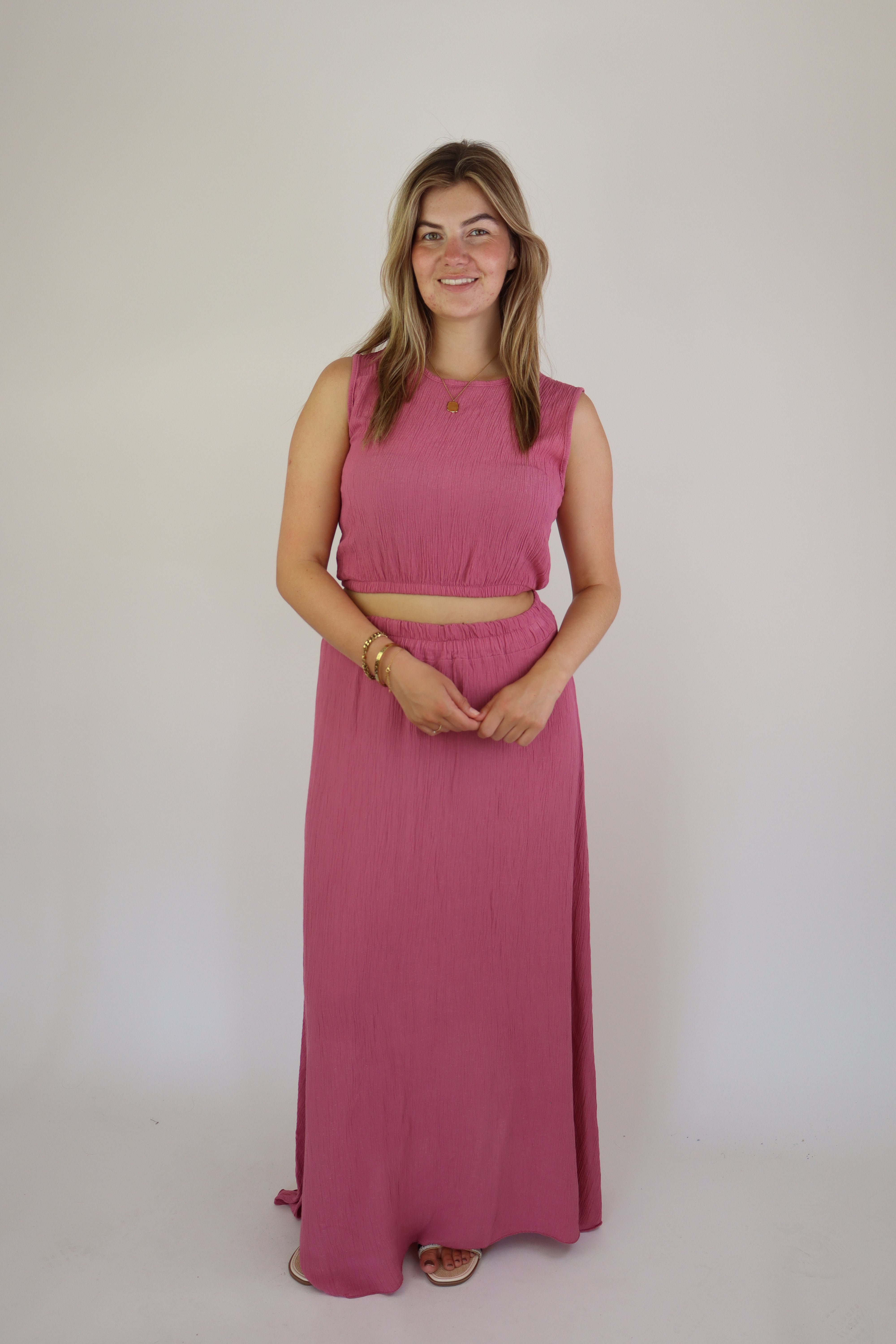 Summer Two Piece Set Pink
