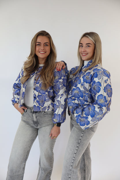 Dana Flower Top Cobalt