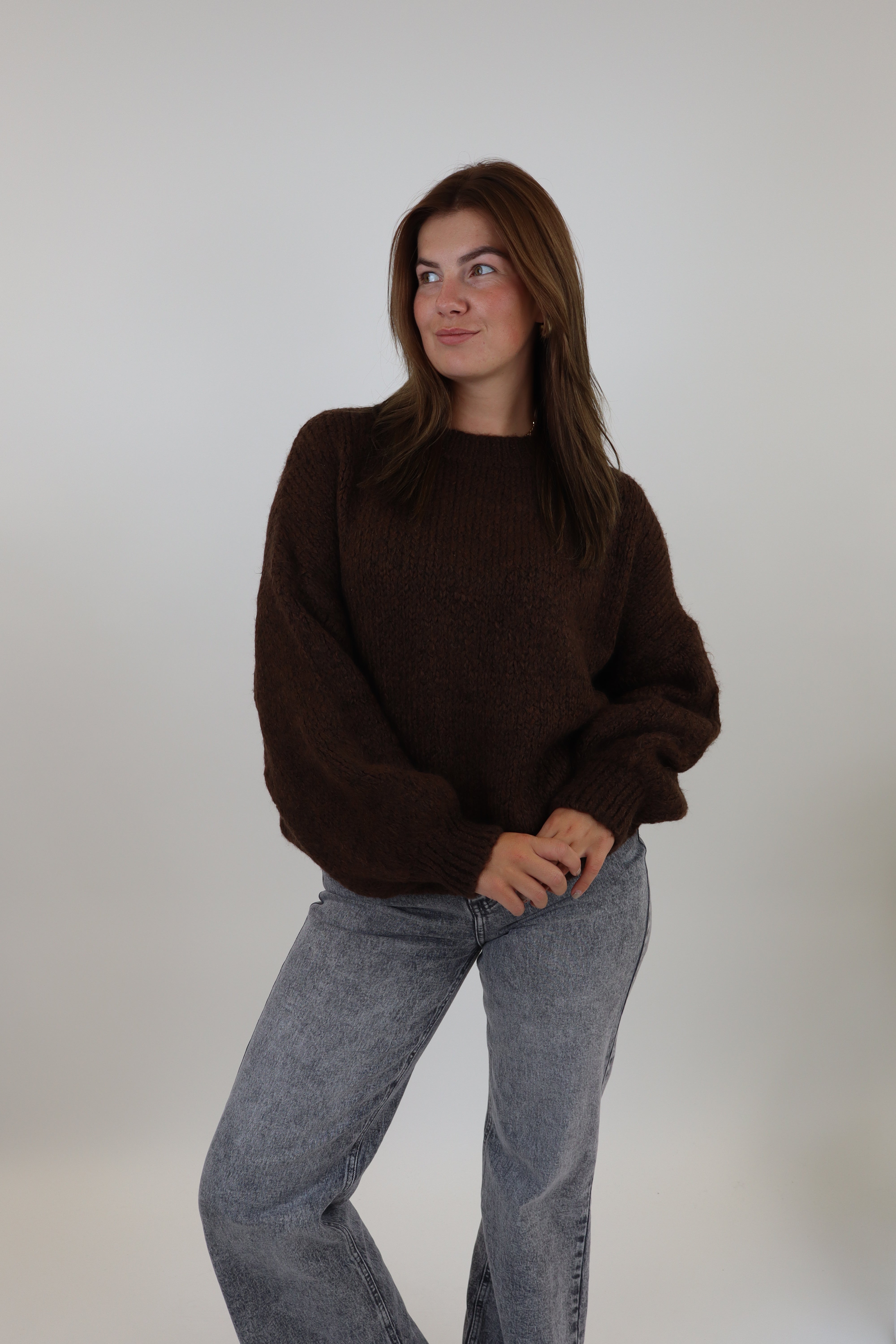 Mae Sweater Dark Brown