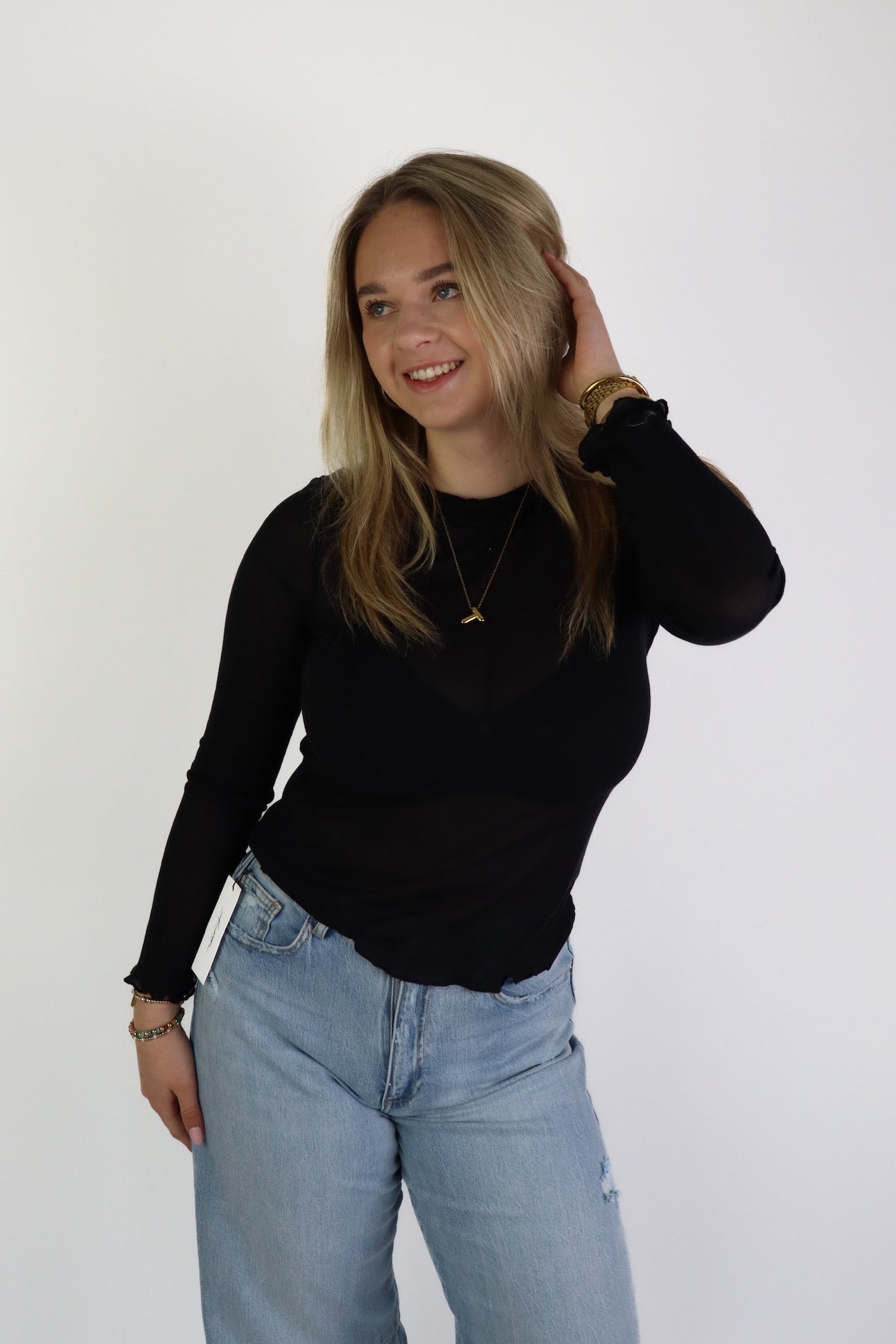 Mesh Longsleeve Black