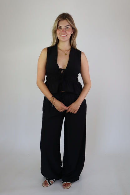 Vera Two Piece Set Black
