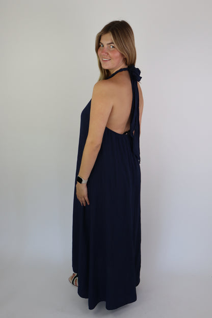 Roma Maxi Dress Navy