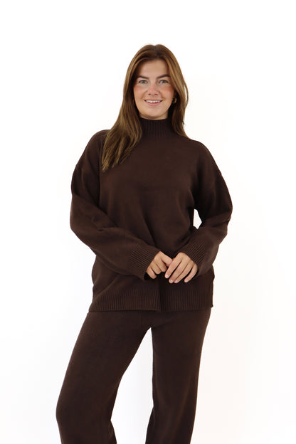 Romy Two Piece Set Brown