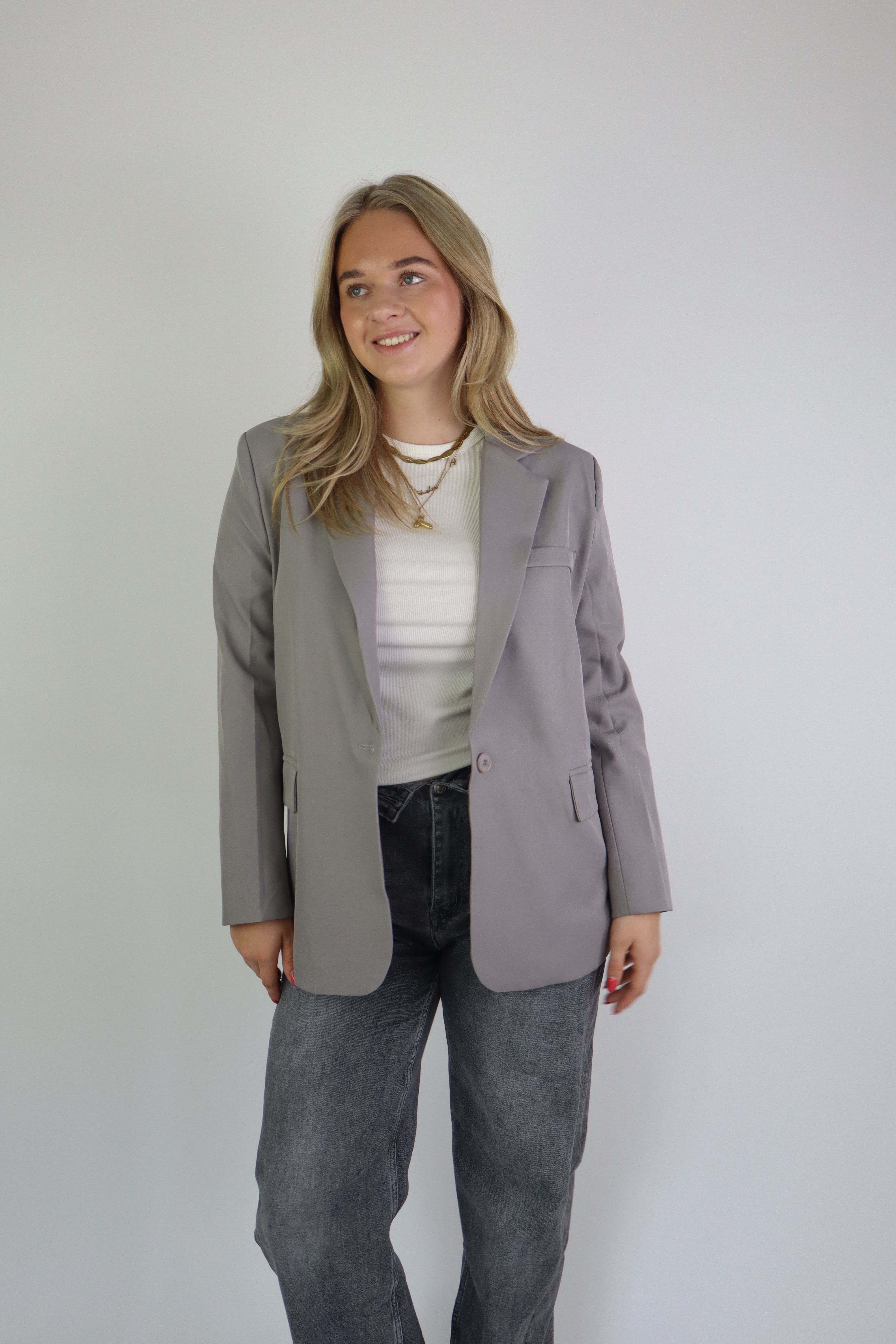 Bowie Blazer Grey