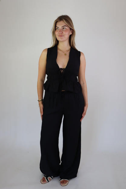 Vera Two Piece Set Black
