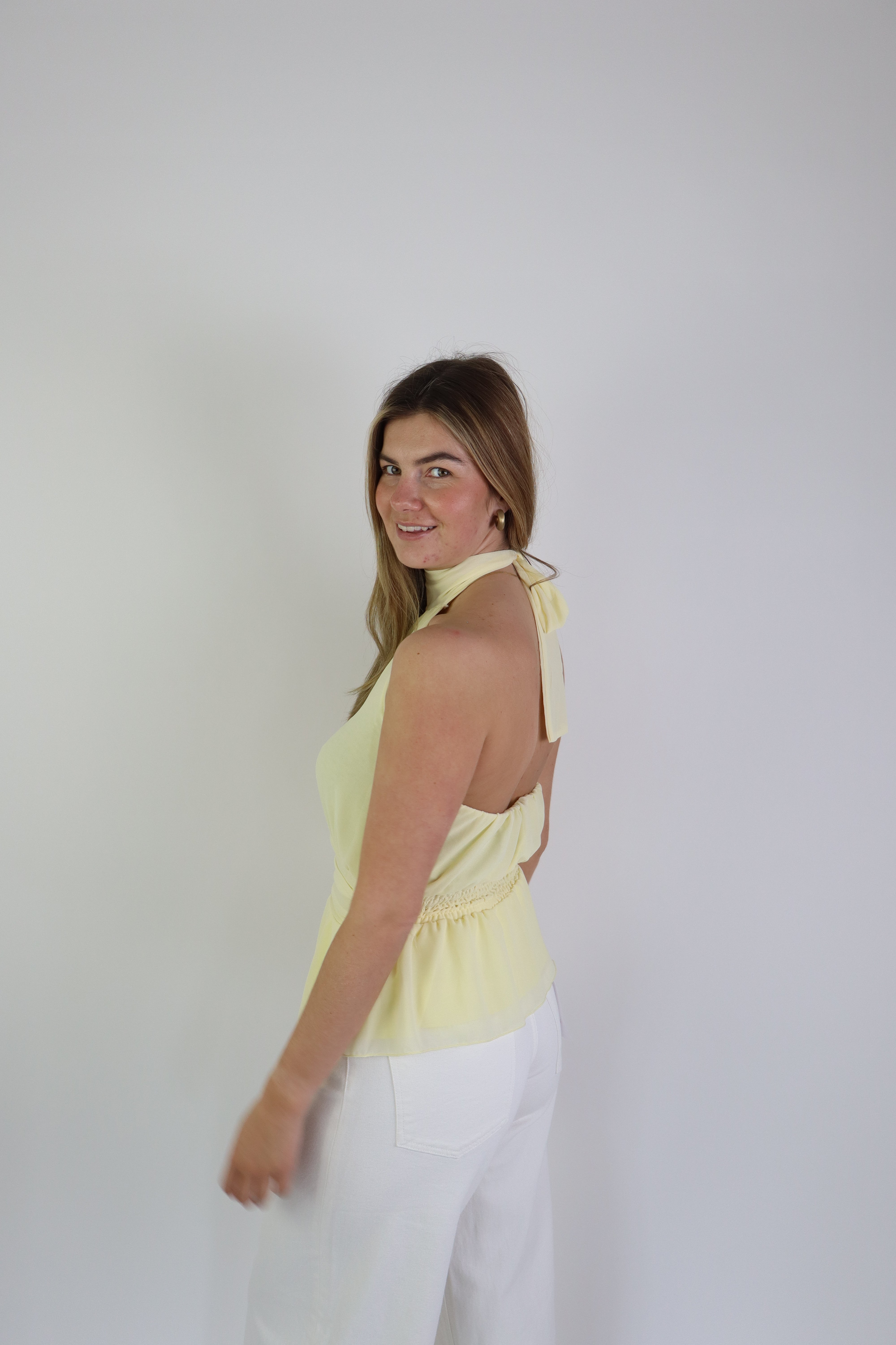 Sacha Halter Top Yellow