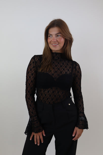 Kanten Top Ambika | Black