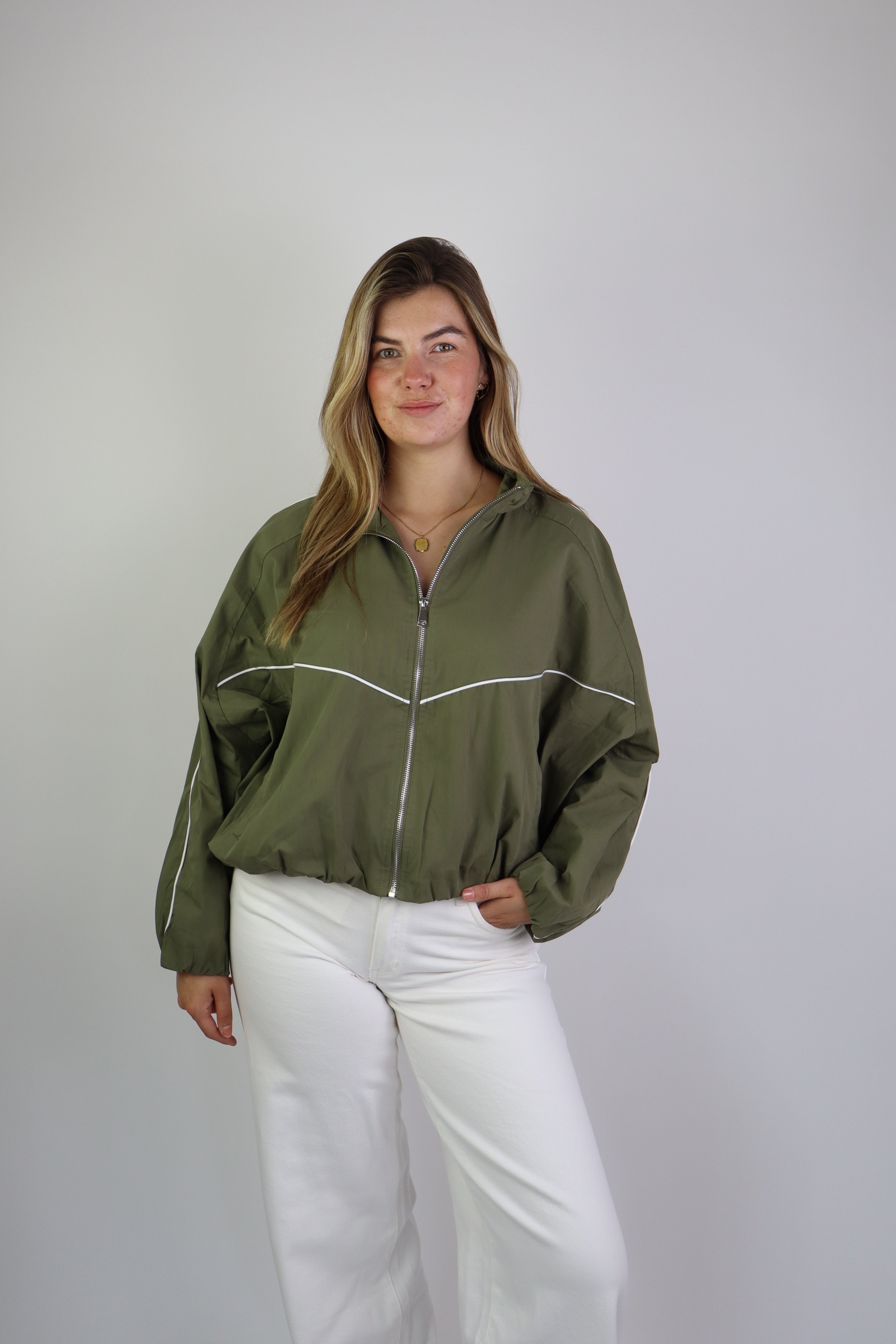Maudy Track Jacket Army Green