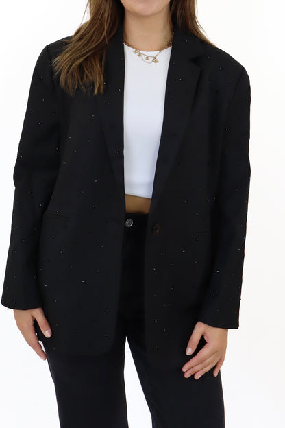Ambika Glitter Blazer Black