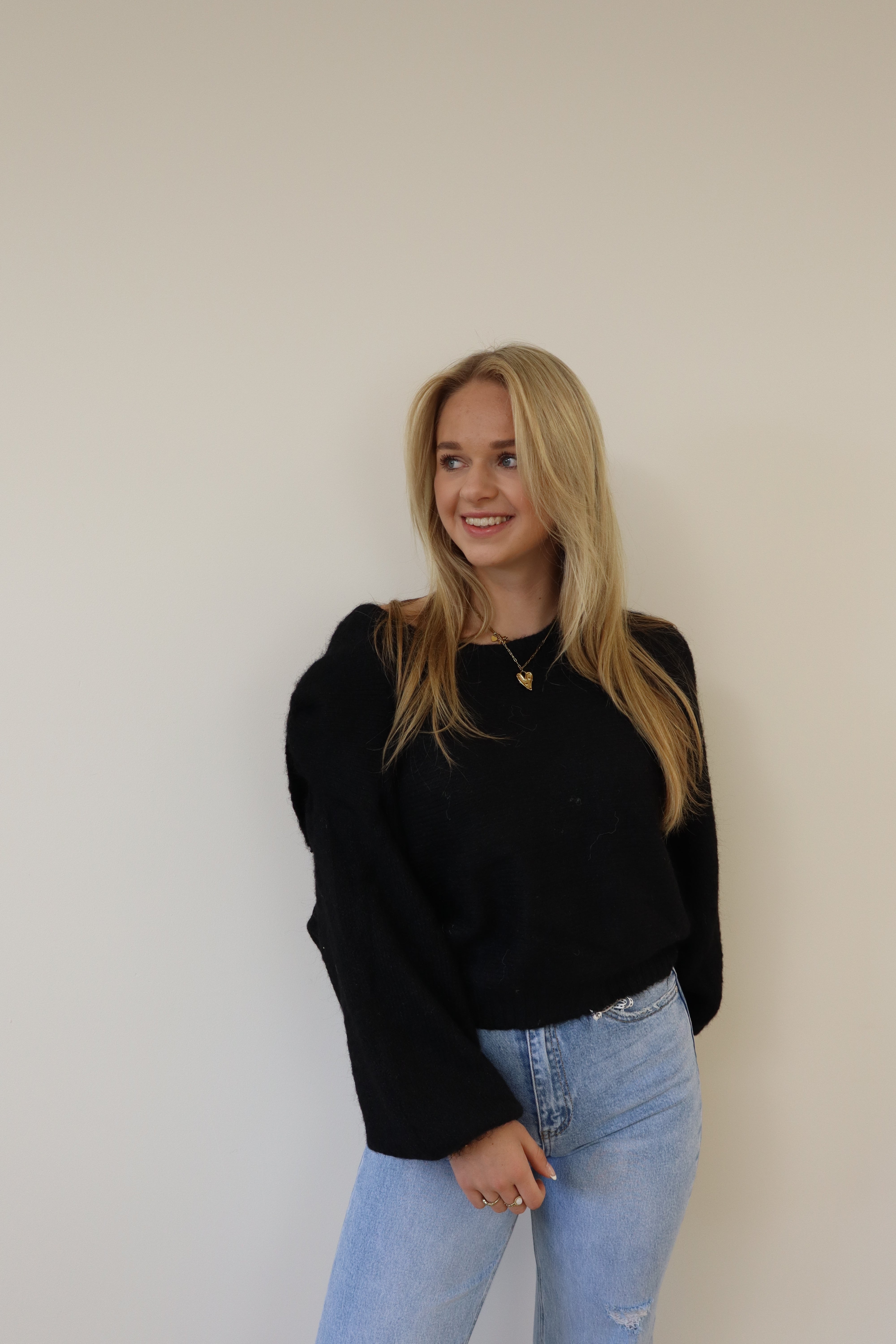 Keet Bow Sweater Black