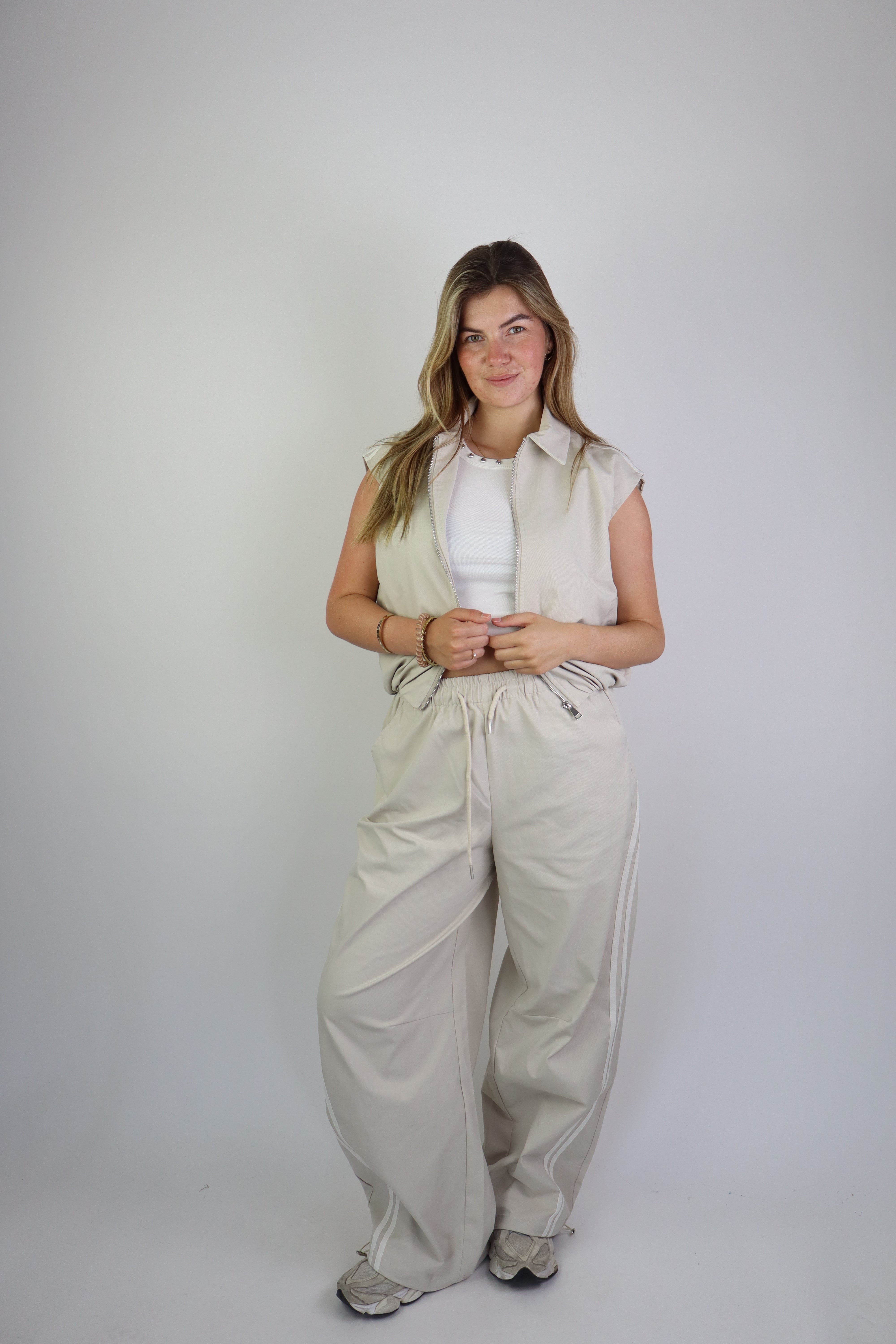 Ambika Alouette Striped Pants Creme
