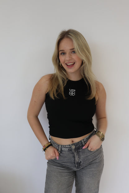 Love Tanktop Zwart