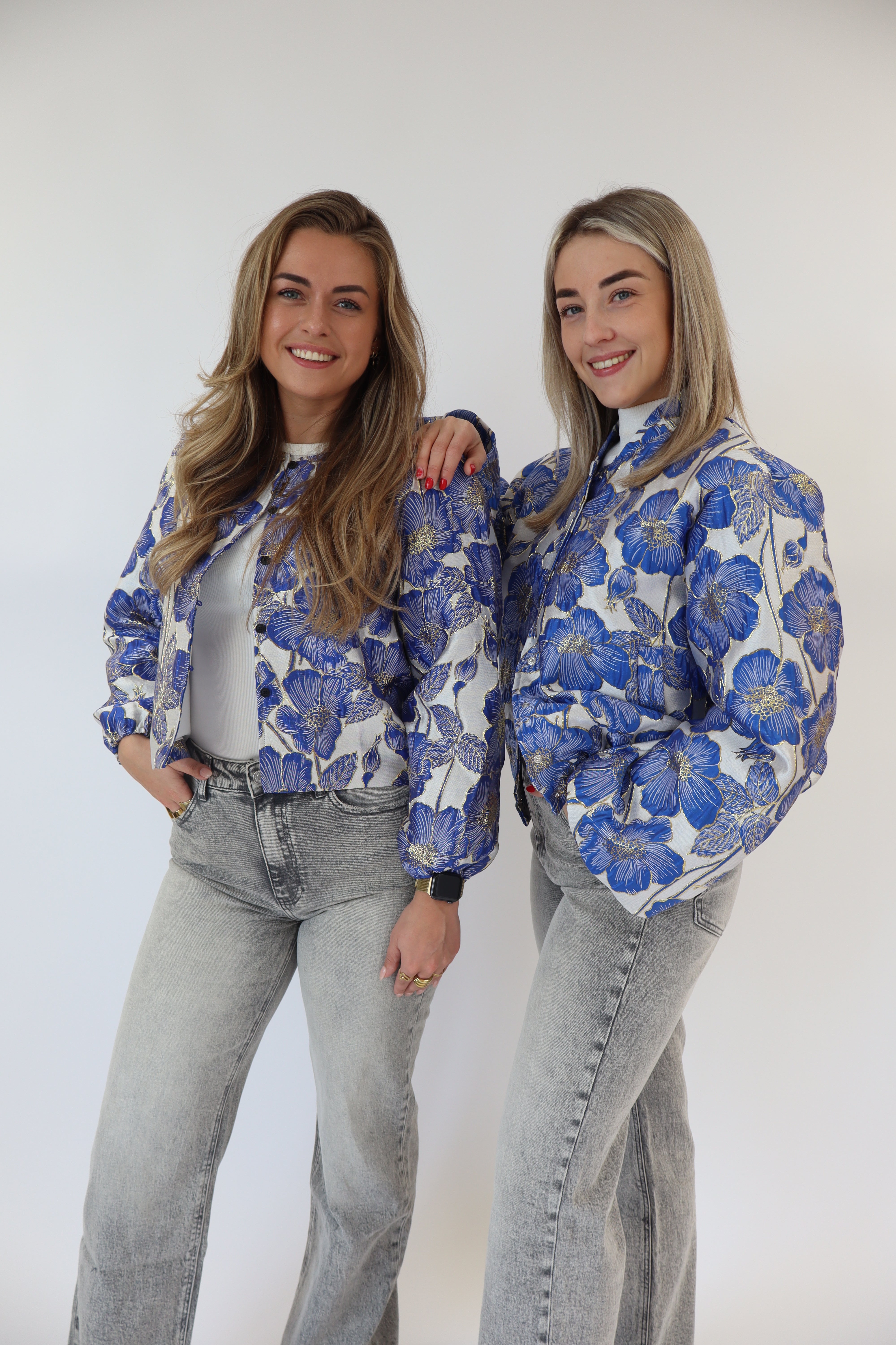 Dana Flower Top Cobalt