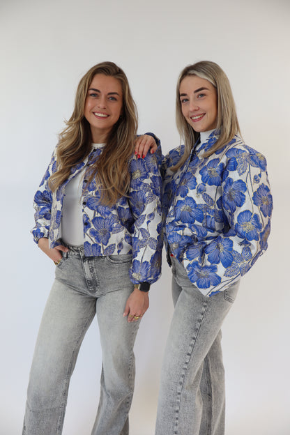 Dana Flower Top Cobalt
