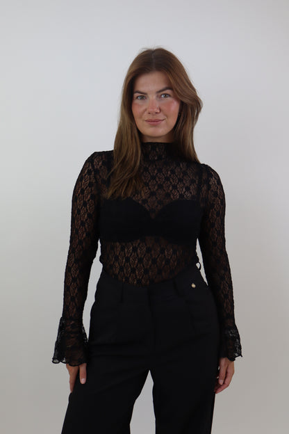 Kanten Top Ambika | Black