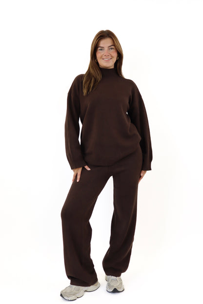 Romy Two Piece Set Brown