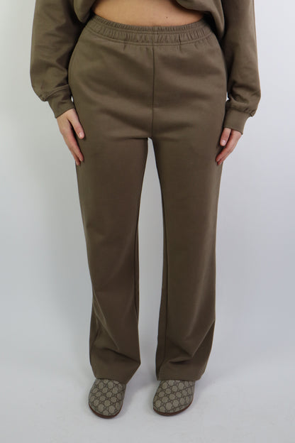 By Kie Basic Pants Dark Taupe