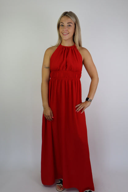 Ilse Maxi Jurk Rood