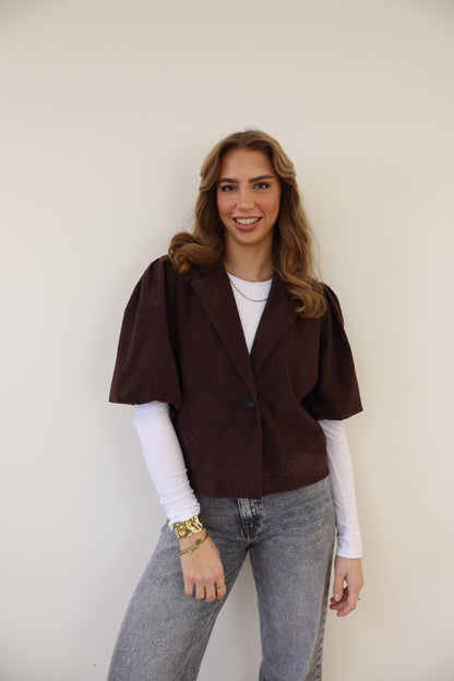 Mila Blazer Brown