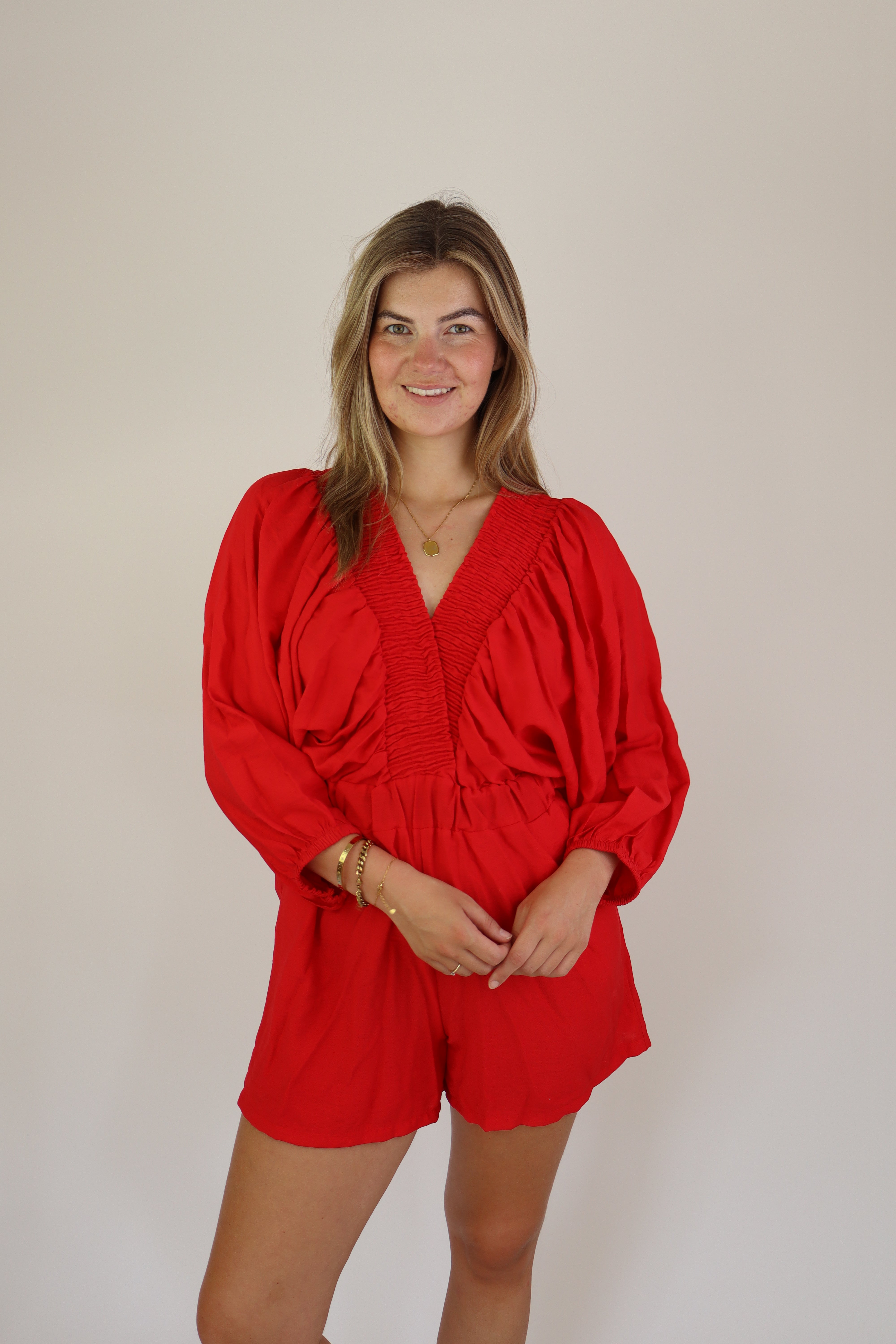 Amber Playsuit Rood