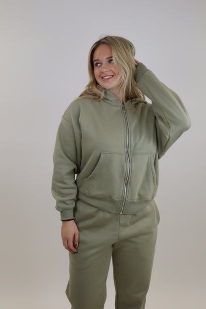 Redefined Zip Vest Green