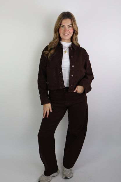 Millie Denim Jacket Brown 984