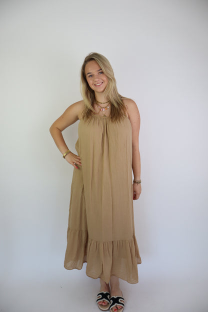 Charon Maxi Dress Camel