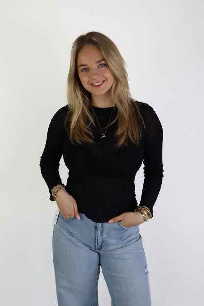Mesh Longsleeve Black