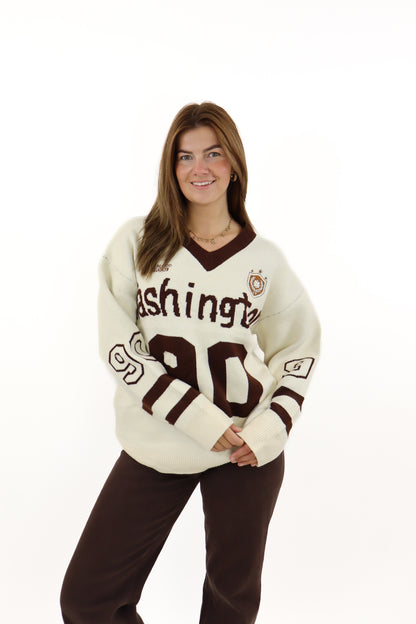 Washington Jersey Sweater White