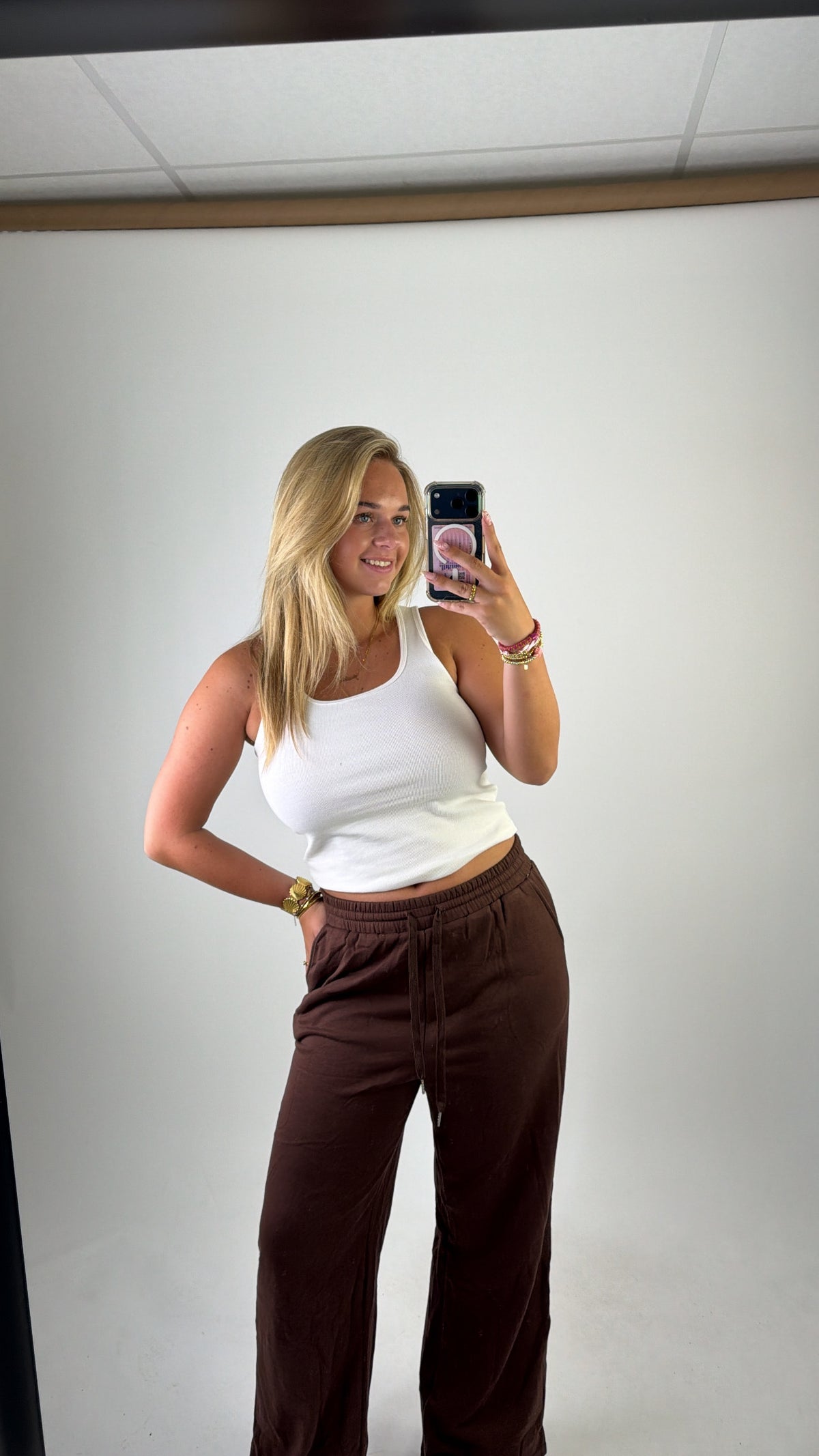 Basic Comfy Pants Brown