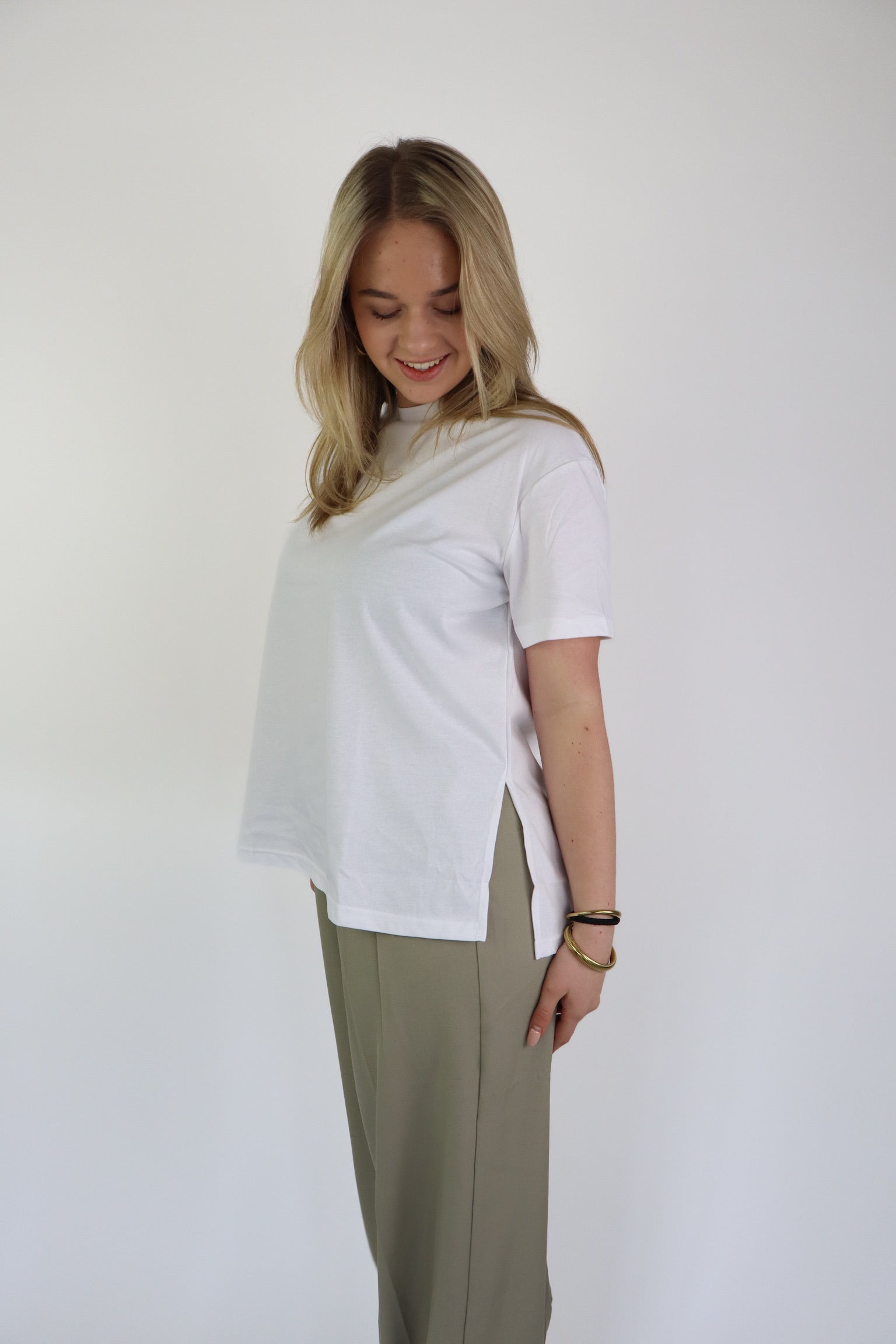 Sascha Basic Tee White