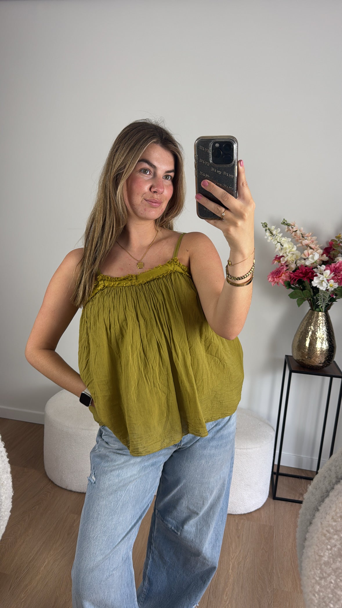 Flowy Top Green