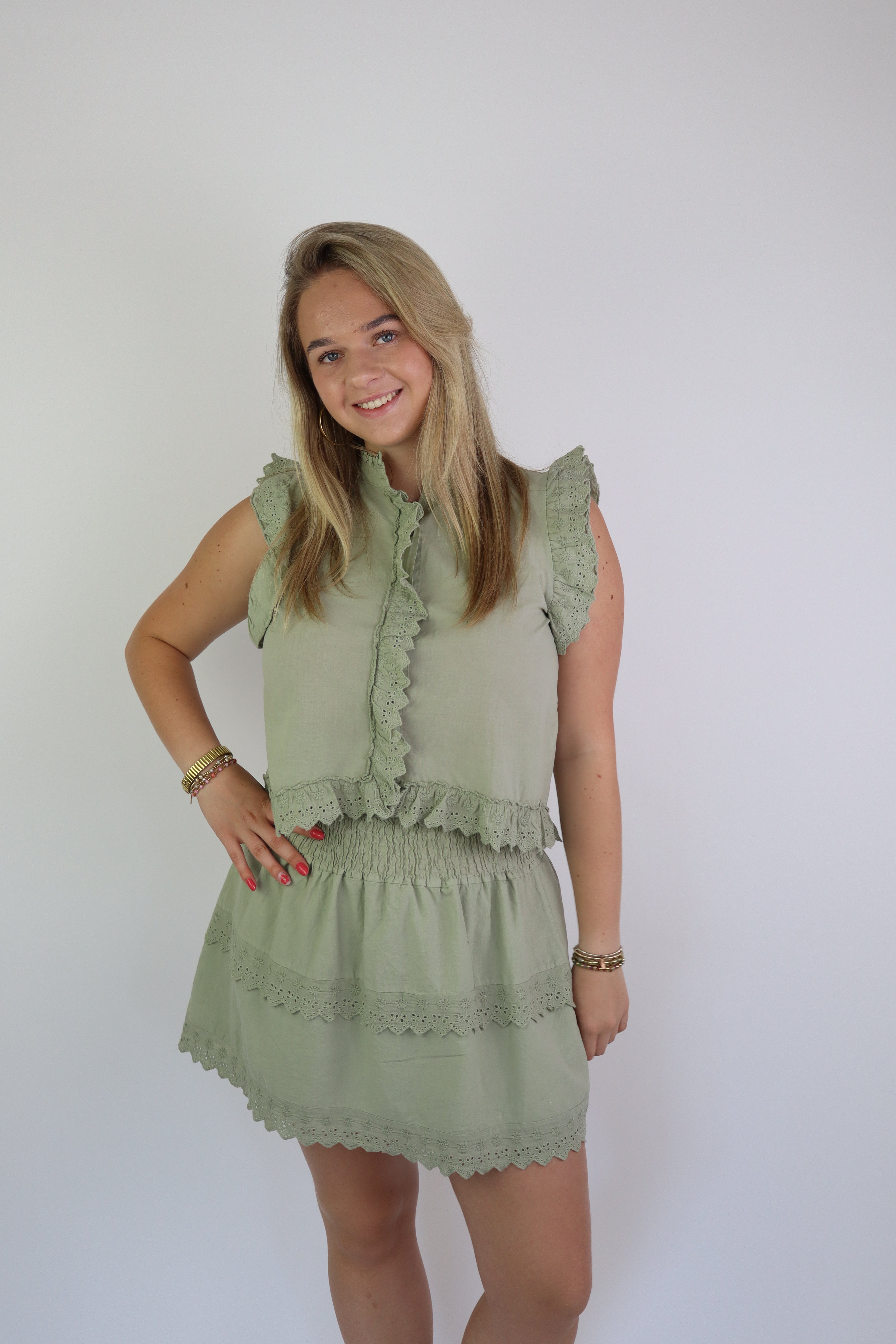 Lena Two Piece Set Green