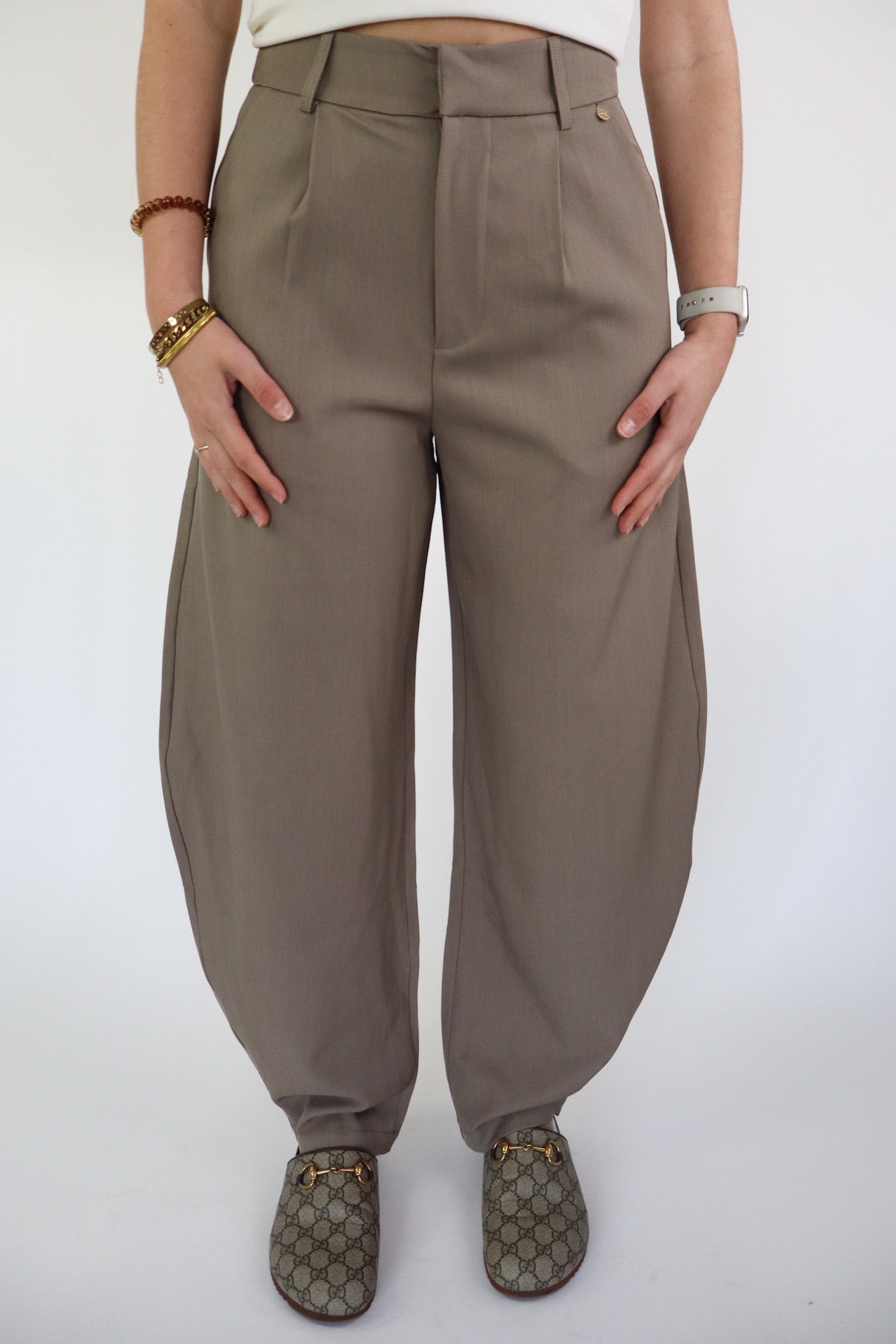 NINA BALLOON PANTALON TAUPE