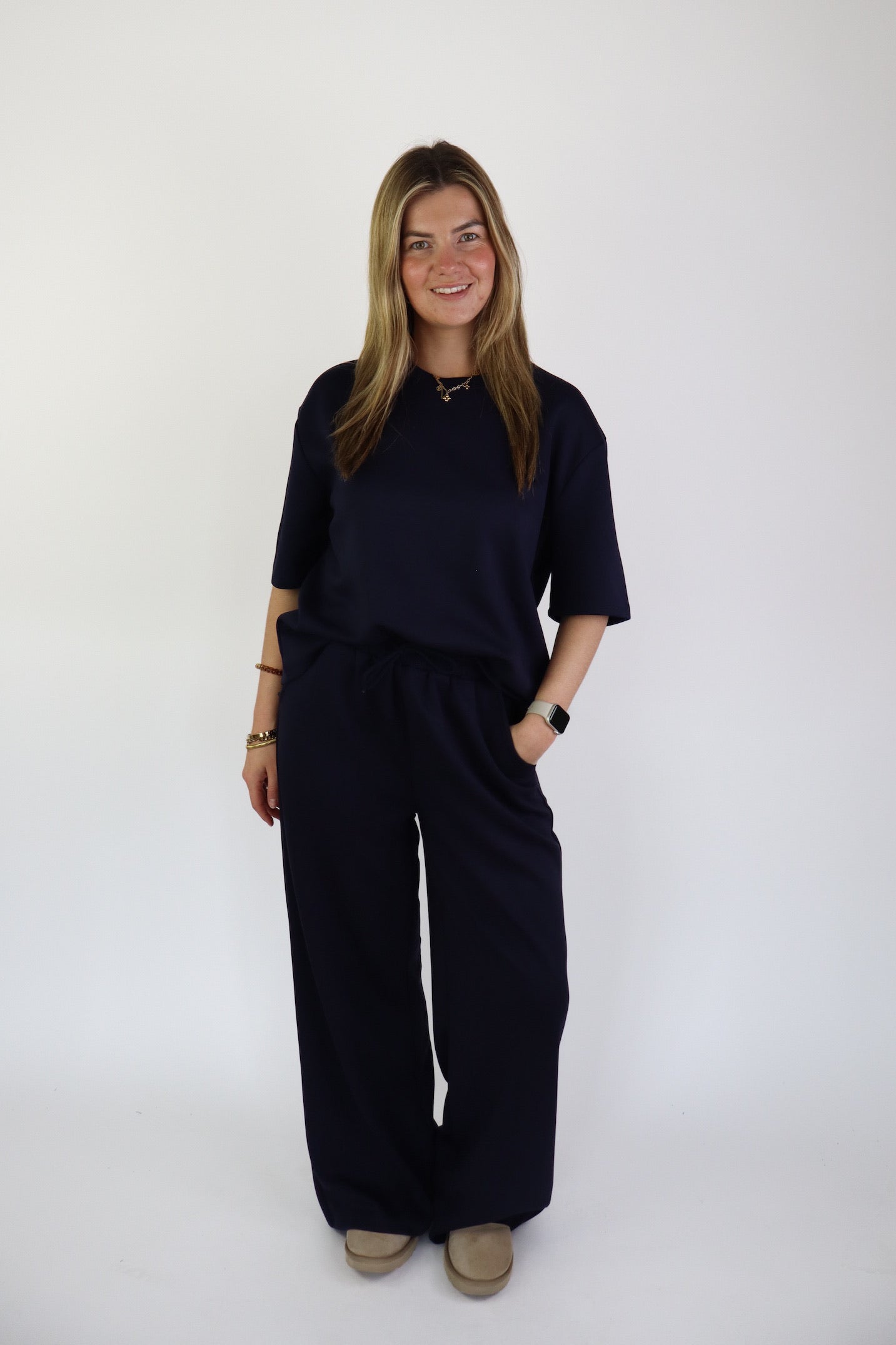 Yuki Two Piece Set Navy