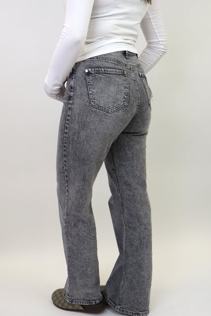 Suzan Wide Leg Jeans | Grey W3368-3