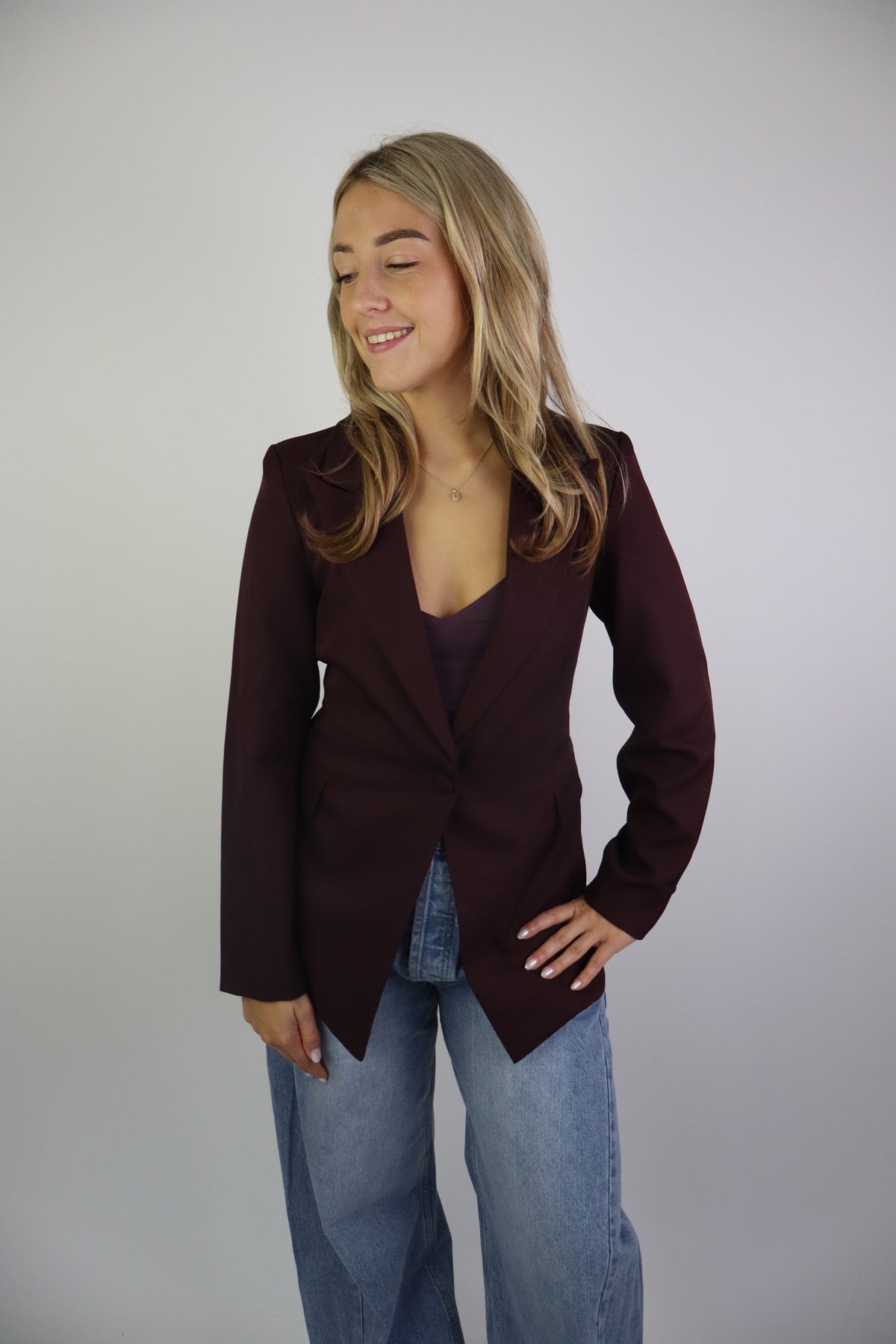 Maison Sophie Blazer Bordeaux