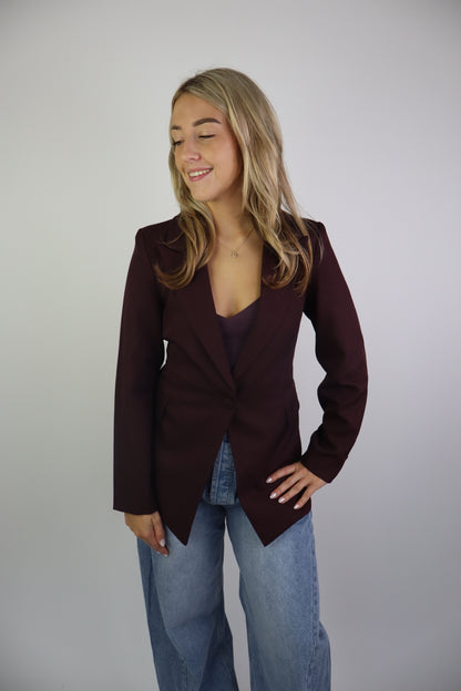 Maison Sophie Blazer Bordeaux