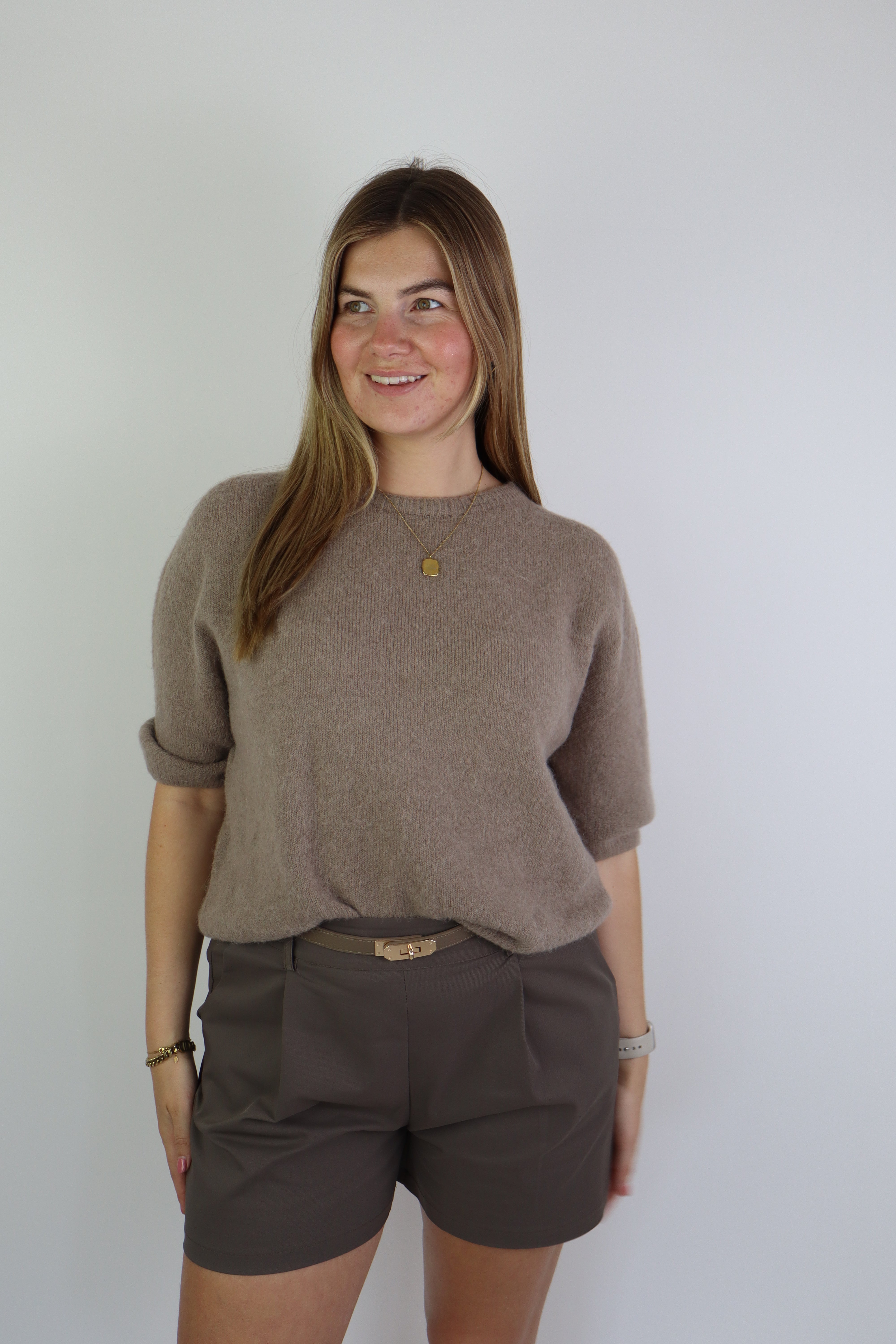 Alpaca Basic Top Taupe