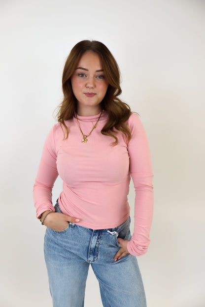 Leanne Long Sleeve Top - Roze