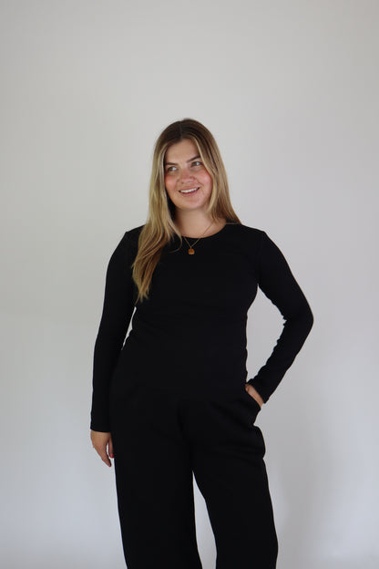 Ambika Long Sleeve Top Black