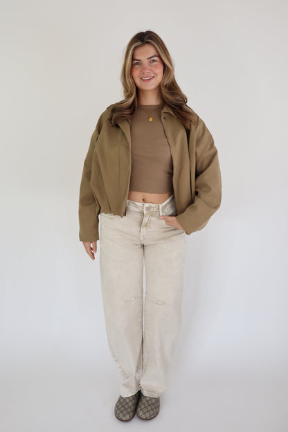 LAULIA BALLOON JEANS BEIGE Y3395-2M