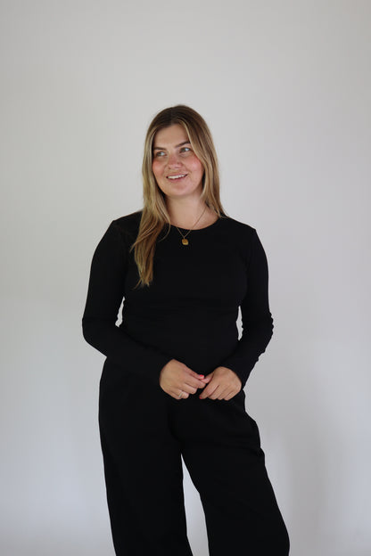 Ambika Long Sleeve Top Black