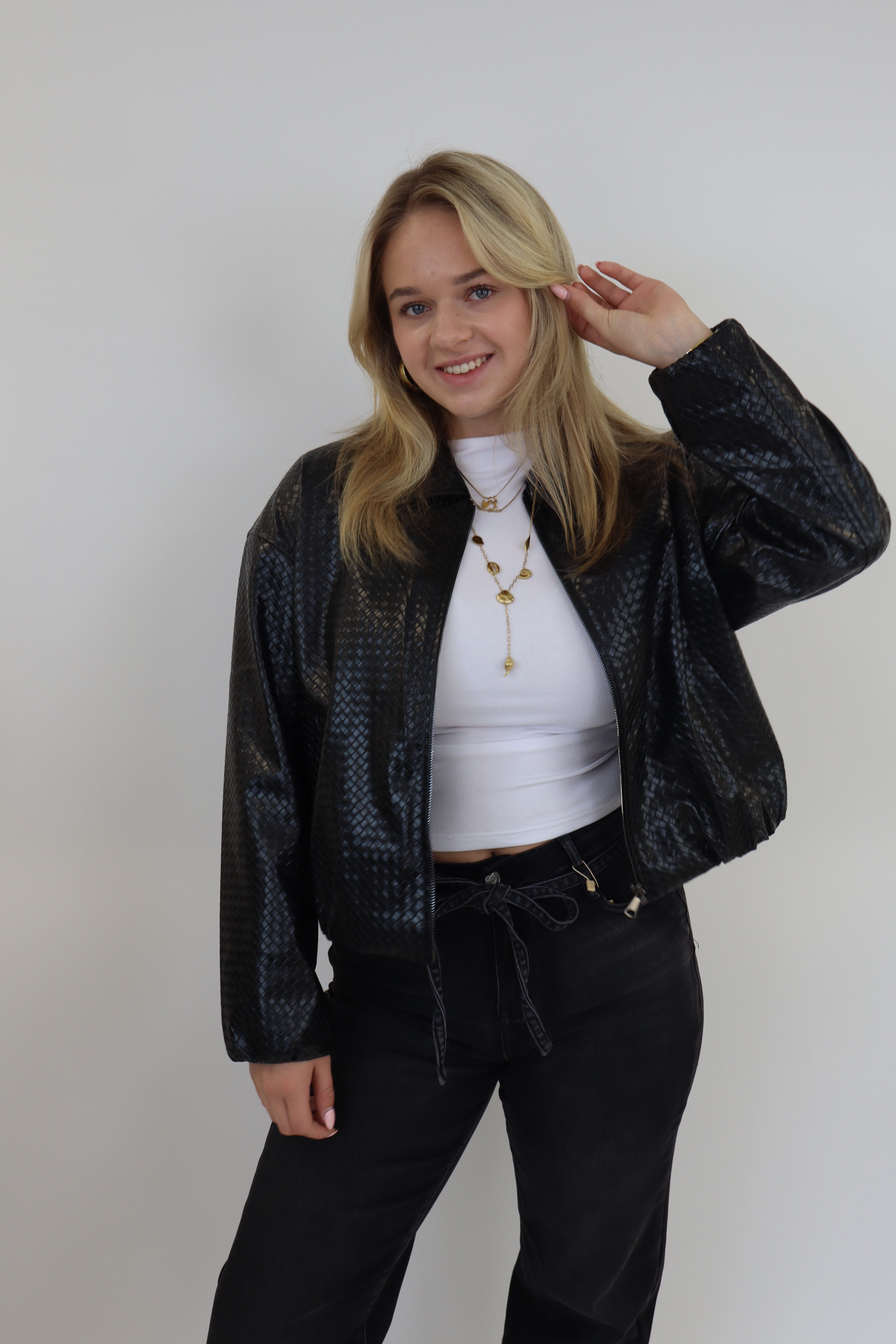 Manisha Bomber Jacket Black