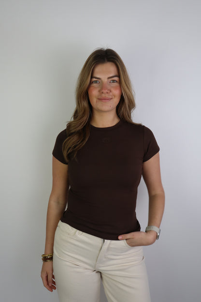 Carmen Logo Tee Brown