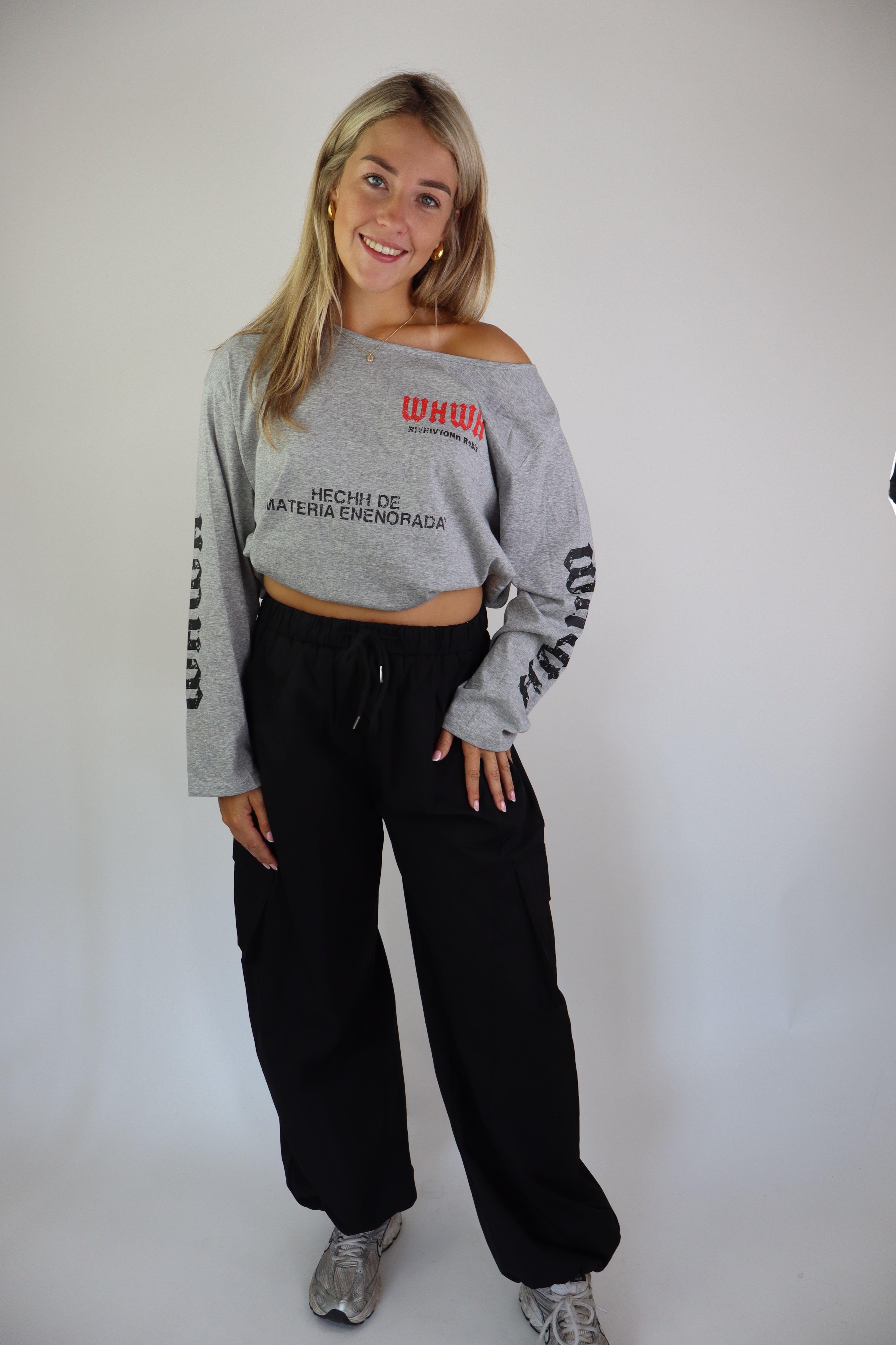 Marit Cargo Pants Black 8039